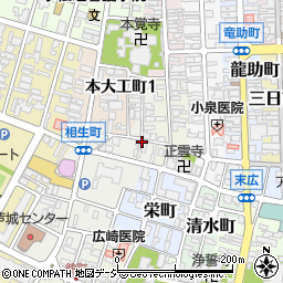 石川県小松市上寺町周辺の地図