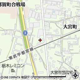 栃木県栃木市大宮町2493周辺の地図