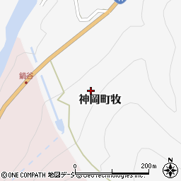 岐阜県飛騨市神岡町牧周辺の地図