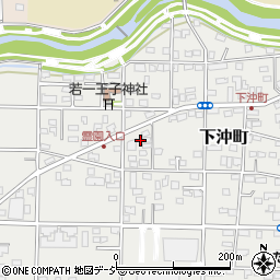 群馬県前橋市下沖町163周辺の地図