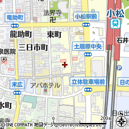 石川県小松市土居原町308周辺の地図
