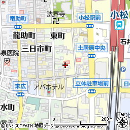 石川県小松市土居原町303周辺の地図