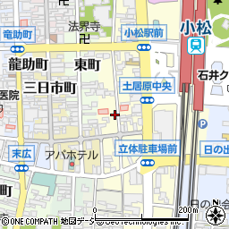石川県小松市土居原町258周辺の地図