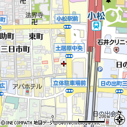 石川県小松市土居原町203-1周辺の地図