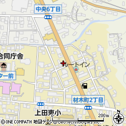 上田材木町郵便局 ＡＴＭ周辺の地図