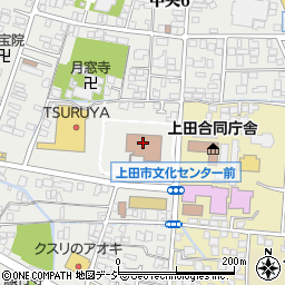 上田市役所教育委員会　学校教育課教育相談所周辺の地図
