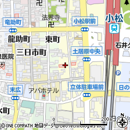 石川県小松市土居原町300周辺の地図