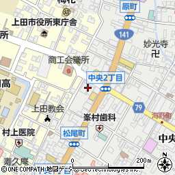 八十二銀行上田支店周辺の地図