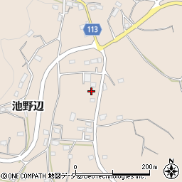 茨城県笠間市池野辺1556周辺の地図
