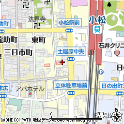 石川県小松市土居原町266-1周辺の地図