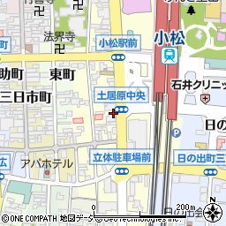 炭火備長居酒屋 焼鳥市場 小松駅前周辺の地図