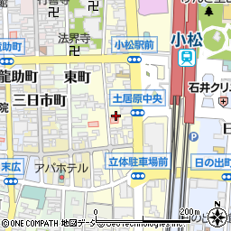 石川県小松市土居原町268-1周辺の地図