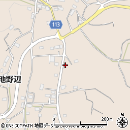 茨城県笠間市池野辺1365周辺の地図
