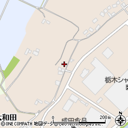 栃木県真岡市大和田124周辺の地図