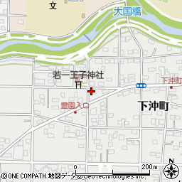 群馬県前橋市下沖町184-3周辺の地図