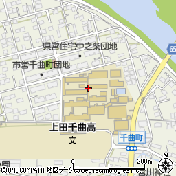 県立上田千曲高校周辺の地図