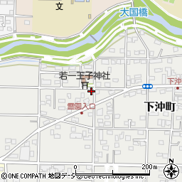 群馬県前橋市下沖町72周辺の地図