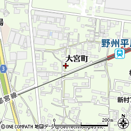 栃木県栃木市大宮町2542周辺の地図