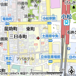 石川県小松市土居原町296-1周辺の地図
