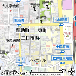 石川県小松市東町49-1周辺の地図
