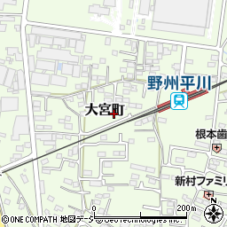 栃木県栃木市大宮町2548周辺の地図