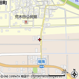 石川県小松市軽海町ラ周辺の地図