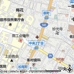焼肉 ホルモン くろおび 上田店周辺の地図