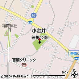 笹根公園周辺の地図