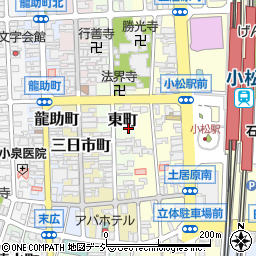 石川県小松市東町101周辺の地図