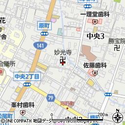 修禅山妙光寺周辺の地図