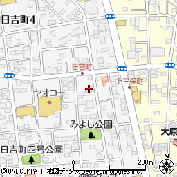 群馬銀行日吉町周辺の地図
