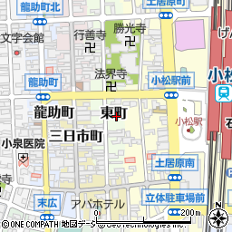 石川県小松市東町103周辺の地図