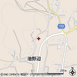 茨城県笠間市池野辺1700周辺の地図