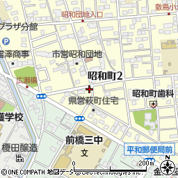 赤城ふぶき周辺の地図