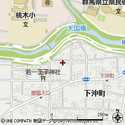 群馬県前橋市下沖町189-5周辺の地図