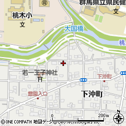 群馬県前橋市下沖町189-3周辺の地図