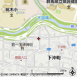 群馬県前橋市下沖町189-2周辺の地図