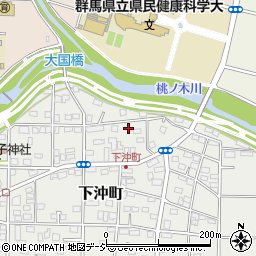 群馬県前橋市下沖町243-2周辺の地図