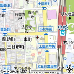 石川県小松市土居原町187-2周辺の地図