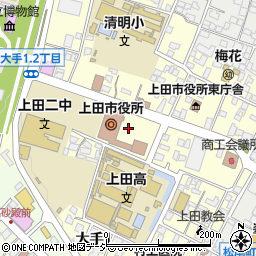 八十二銀行上田市役所出張所 ＡＴＭ周辺の地図