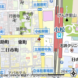 石川県小松市土居原町192周辺の地図