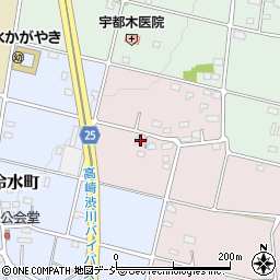 群馬県高崎市引間町525周辺の地図