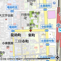 石川県小松市東町周辺の地図