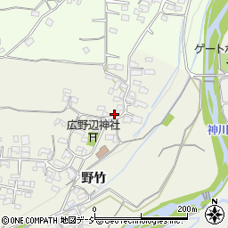 長野県上田市古里野竹周辺の地図