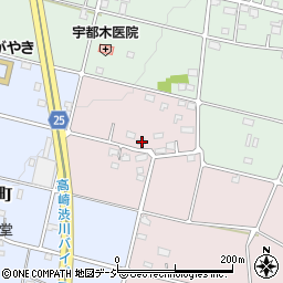 群馬県高崎市引間町524周辺の地図