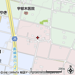 群馬県高崎市引間町524-2周辺の地図