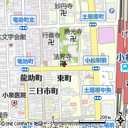 石川県小松市東町92周辺の地図