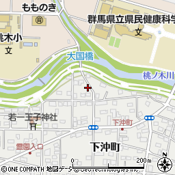 群馬県前橋市下沖町198-1周辺の地図