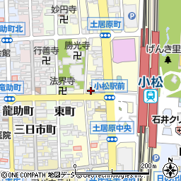 石川県小松市土居原町186-5周辺の地図