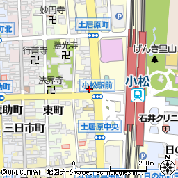 石川県小松市土居原町182-6周辺の地図